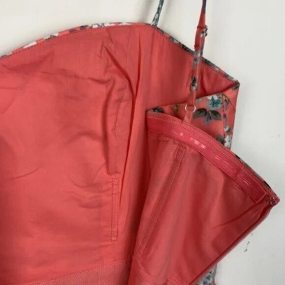 NWT J.Crew 4 Liberty Josephine Dress Mermaid Coral - Picture 11 of 12